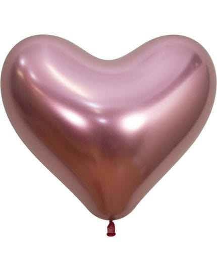 Сердце Хром Розовый